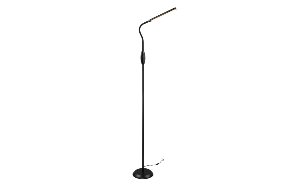 Trio Lighting Trio TORO vloerlamp | LED | zwart | 21 x 145 cm | IP20 | 1x 5W | 700 lm | 3000+4000+5000K Trio Lighting Trio TORO vloerlamp | LED | zwart | 21 x 145 cm | IP20 | 1x 5W | 700 lm | 3000+4000+5000K