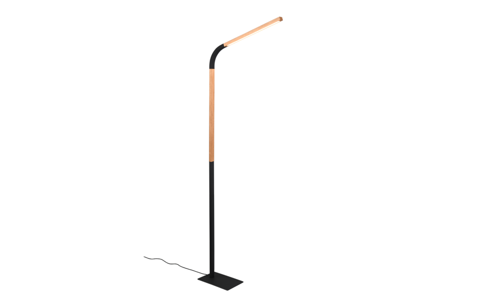 Trio Lighting Trio NORRIS LED floor lamp | 1x 11W 900 lm 3000K | black | IP20 | 140 cm Trio Lighting Trio NORRIS LED floor lamp | 1x 11W 900 lm 3000K | black | IP20 | 140 cm