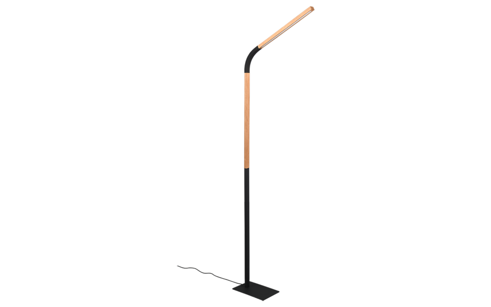 Trio Lighting Trio NORRIS LED floor lamp | 1x 11W 900 lm 3000K | black | IP20 | 140 cm Trio Lighting Trio NORRIS LED floor lamp | 1x 11W 900 lm 3000K | black | IP20 | 140 cm