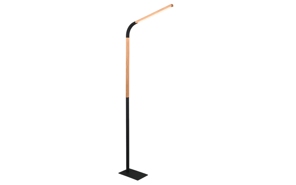 Trio Lighting Trio NORRIS LED floor lamp | 1x 11W 900 lm 3000K | black | IP20 | 140 cm Trio Lighting Trio NORRIS LED floor lamp | 1x 11W 900 lm 3000K | black | IP20 | 140 cm