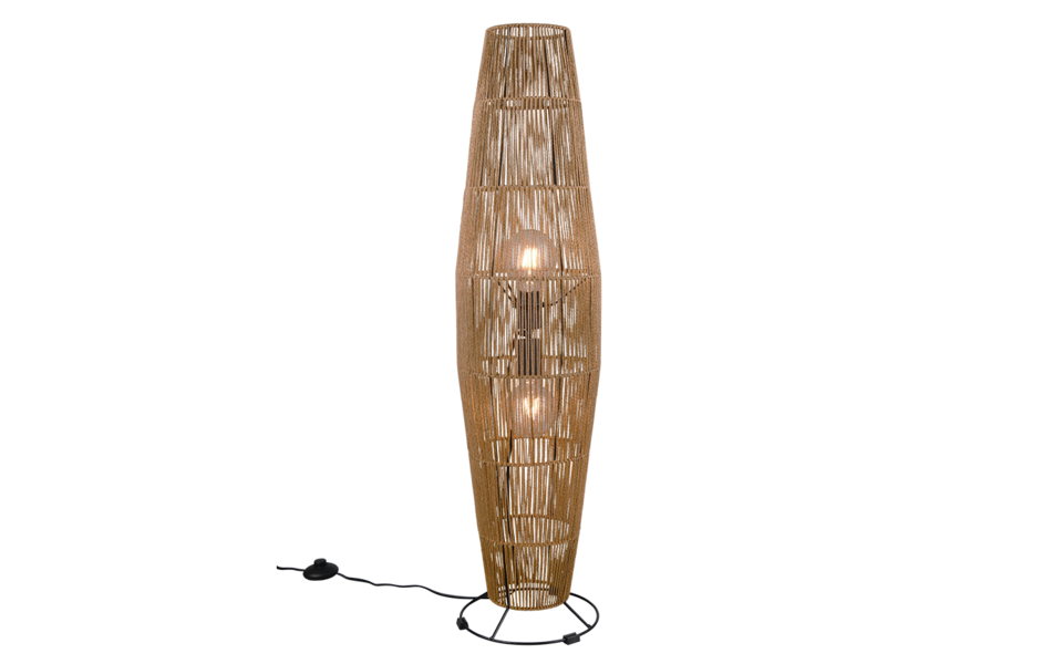 Trio Lighting Trio MIKI vloerlamp | E27 Fitting | bruin | Ø 25 cm | IP20 | excl. 2x E27 | max. 40W