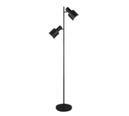Trio Lighting Trio AGUDO vloerlamp | E27 Fitting | mat zwart | 48 x 25 cm | IP20 | excl. 2x E27 | max. 10W