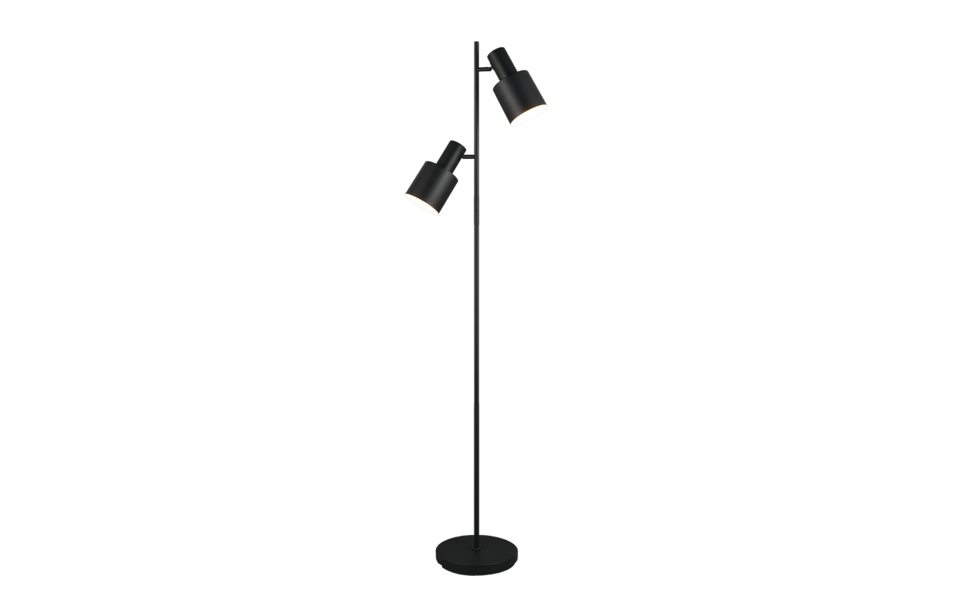 Trio Lighting Trio AGUDO floor lamp | 2x E27 max 40W | black | IP20 | 159.5 cm