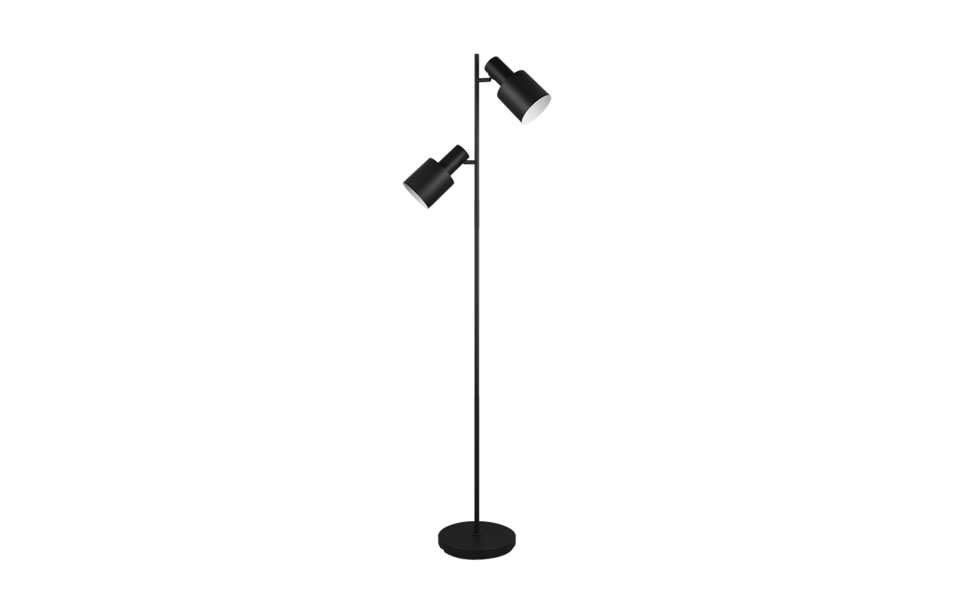 Trio Lighting Trio AGUDO floor lamp | 2x E27 max 40W | black | IP20 | 159.5 cm
