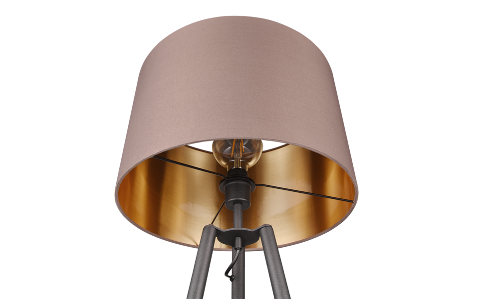 Trio Lighting Trio COLETTE floor lamp | 1x E27 max 40W | black | IP20 | 153 cm