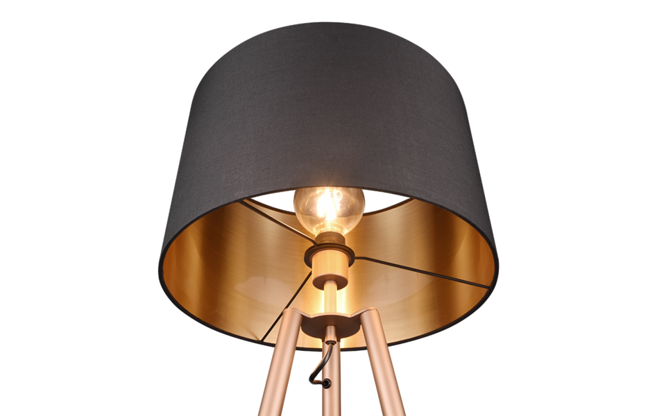 Trio Lighting Trio COLETTE floor lamp | 1x E27 max 40W | mocha brown | IP20 | 153 cm