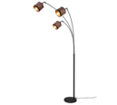 Trio Lighting Trio DAVOS vloerlamp | E14 Fitting | mat zwart met taupe | Ø 12 cm | IP20 | excl. 3x E14 | max. 28W