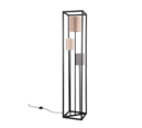 Trio Lighting Trio ROSS vloerlamp | E27 Fitting | mat zwart met beige met grijs met bruin | 29 x 29 cm | IP20 | excl. 3x E27 | max. 25W