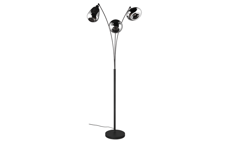 Trio Lighting Trio LUMINA floor lamp | 3x E14 max 40W | black | IP20 | 200 cm