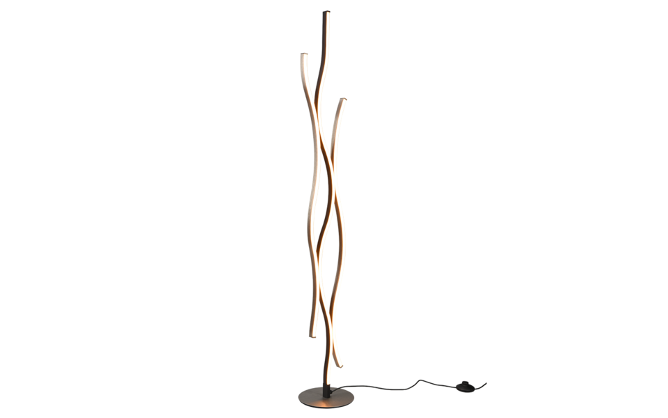 Trio Lighting Trio BLAZE vloerlamp | LED | geborsteld aluminium | Ø 20,5 cm | IP20 | 1x 28W | 3250 lm | 2300+3000+4000K | dimbaar Trio Lighting Trio BLAZE vloerlamp | LED | geborsteld aluminium | Ø 20,5 cm | IP20 | 1x 28W | 3250 lm | 2300+3000+4000K | dimbaar