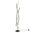 Trio Lighting Trio BLAZE vloerlamp | LED | messing mat | Ø 20,5 cm | IP20 | 1x 28W | 3250 lm | 2300+3000+4000K | dimbaar