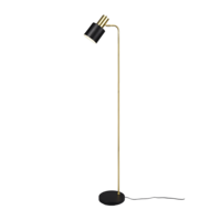 Trio ADAM vloerlamp | zwart met goud | IP20 | E27 Fitting