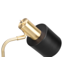 Trio Lighting Trio ADAM vloerlamp | E27 Fitting | zwart met goud | 22 x 35 cm | IP20 | excl. 1x E27 | max. 10W