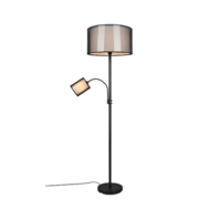 Trio BURTON vloerlamp | mat zwart met zwart | IP20 | E27 Fitting Trio BURTON vloerlamp | mat zwart met zwart | IP20 | E27 Fitting