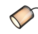 Trio Lighting Trio BURTON vloerlamp | E27 Fitting | mat zwart met zwart | Ø 45 cm | IP20 | excl. 1x E27 | max. 60W