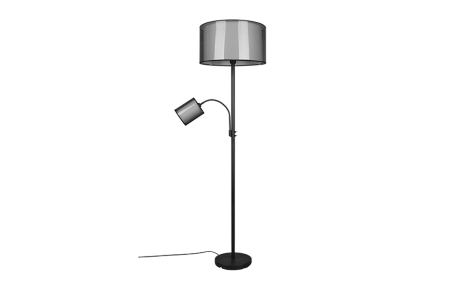 Trio Lighting Trio BURTON floor lamp | 1x E27 max 40W | black | Ø 45 cm | IP20 | 170 cm Trio Lighting Trio BURTON floor lamp | 1x E27 max 40W | black | Ø 45 cm | IP20 | 170 cm
