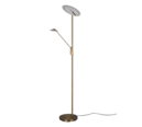 Trio Lighting Trio BRANTFORD vloerlamp | LED | oud brons | 30 x 180 cm | IP20 | 30W,6,5W | 3500 lm, 1x 650 lm | 2700+3200+4000K | dimbaar