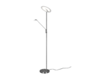 Trio Lighting Trio BRANTFORD vloerlamp | LED | nikkel mat | Ø 41,6 cm | IP20 | 30W,6,5W | 3500 lm, 1x 650 lm | 2700+3200+4000K | dimbaar