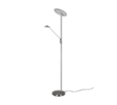 Trio Lighting Trio BRANTFORD vloerlamp | LED | nikkel mat | Ø 41,6 cm | IP20 | 30W,6,5W | 3500 lm, 1x 650 lm | 2700+3200+4000K | dimbaar