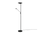 Trio Lighting Trio BRANTFORD LED floor lamp | 1x 30W 3500 lm 4000K | black | IP20 | 180 cm