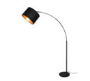 Trio Lighting Trio BOLIVIA floor lamp | 1x E27 max 40W | black with gold | Ø 35 cm | IP20 | 171 cm