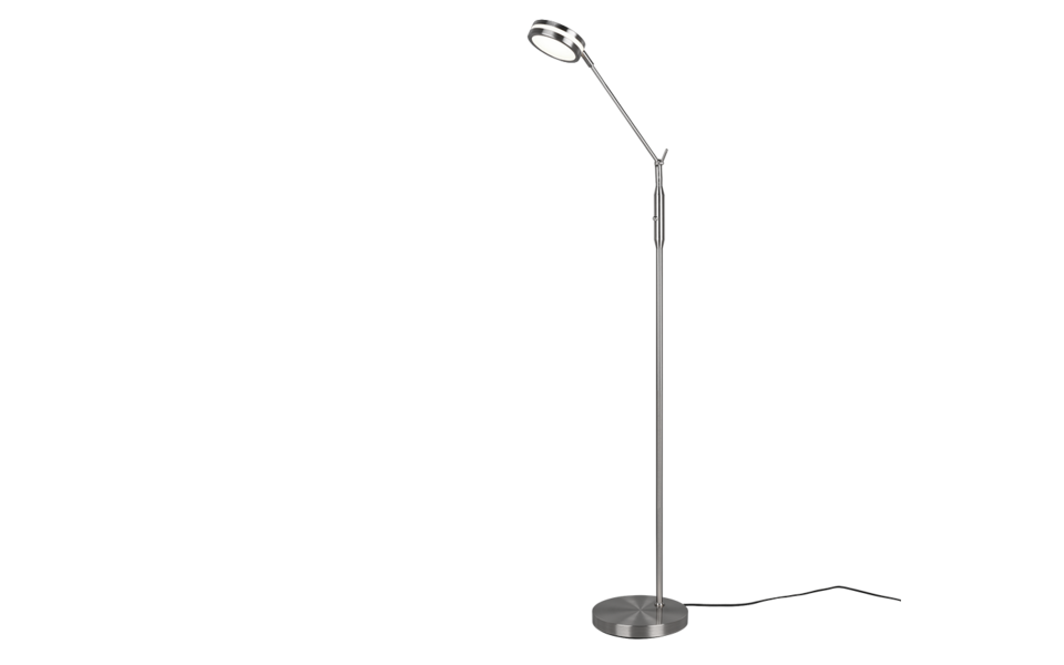 Trio Lighting Trio FRANKLIN vloerlamp | LED | nikkel mat | 23 x 133 cm | IP20 | 1x 6,5W | 650 lm | 2700+3200+4000K | dimbaar