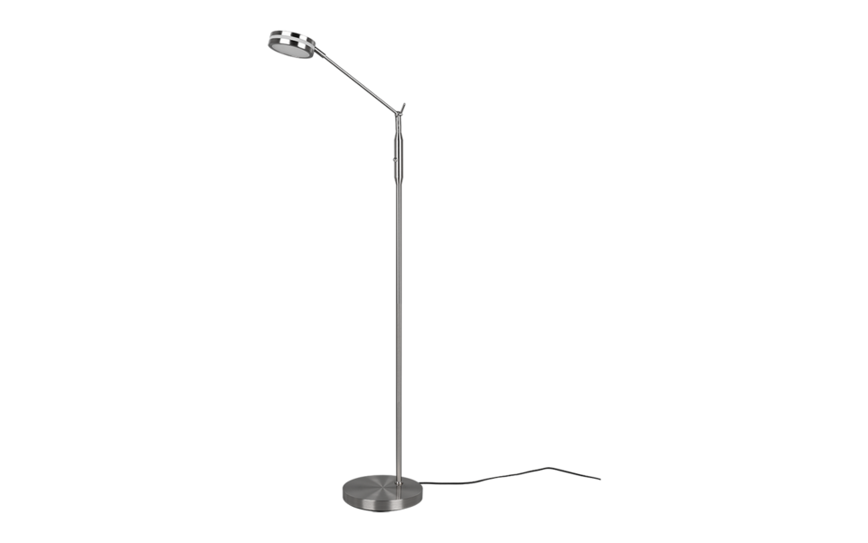 Trio Lighting Trio FRANKLIN vloerlamp | LED | nikkel mat | 23 x 133 cm | IP20 | 1x 6,5W | 650 lm | 2700+3200+4000K | dimbaar