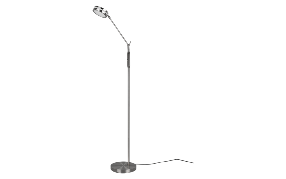 Trio Lighting Trio FRANKLIN vloerlamp | LED | nikkel mat | 23 x 133 cm | IP20 | 1x 6,5W | 650 lm | 2700+3200+4000K | dimbaar