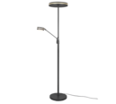 Trio Lighting Trio FRANKLIN vloerlamp | LED | antraciet | Ø 35,2 cm | IP20 | 35W,6,5W | 4100 lm, 1x 650 lm | 2700+3200+4000K | dimbaar