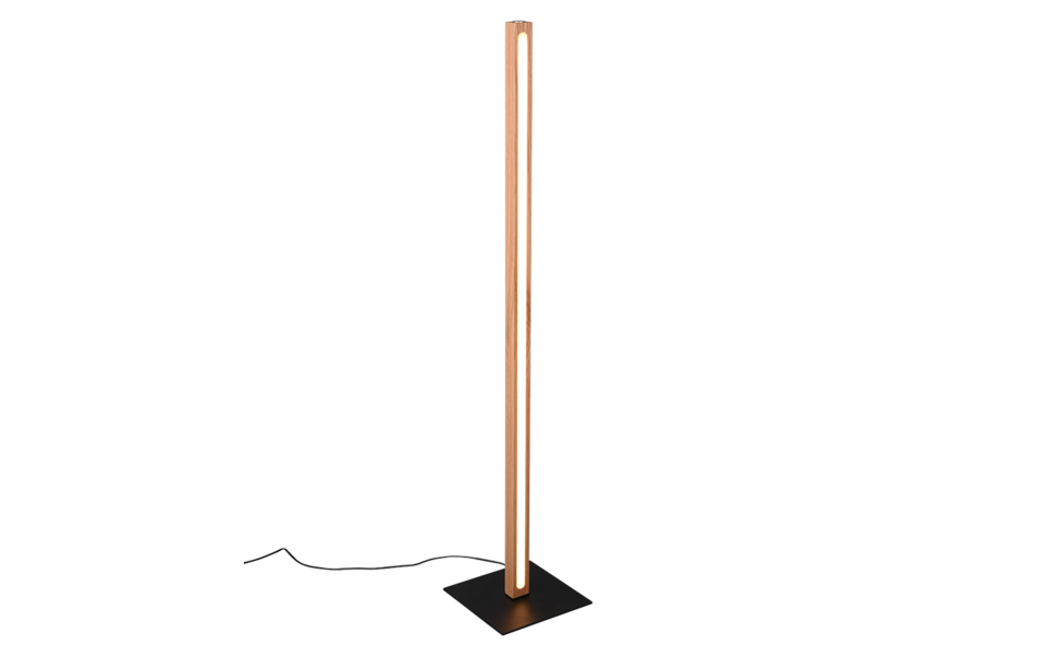 Trio Lighting Trio BELLARI vloerlamp | LED | natuurlijke afwerking | 22 x 22 cm | IP20 | 1x 20W | 2300 lm | 3000K