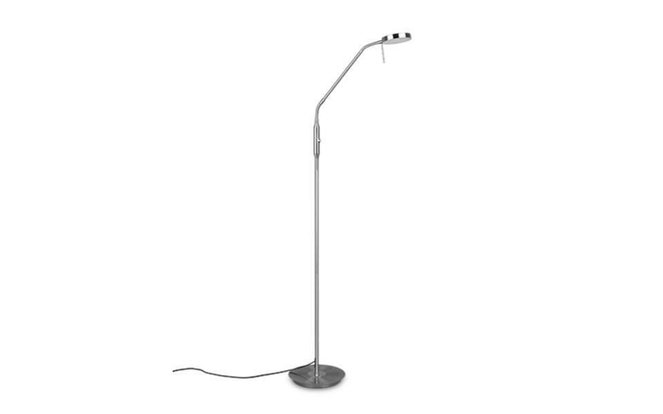 Trio Lighting Trio MONZA vloerlamp | LED | nikkel mat | 25 x 50 cm | IP20 | 1x 12W | 1400 lm | 2300+3000+4000K | dimbaar
