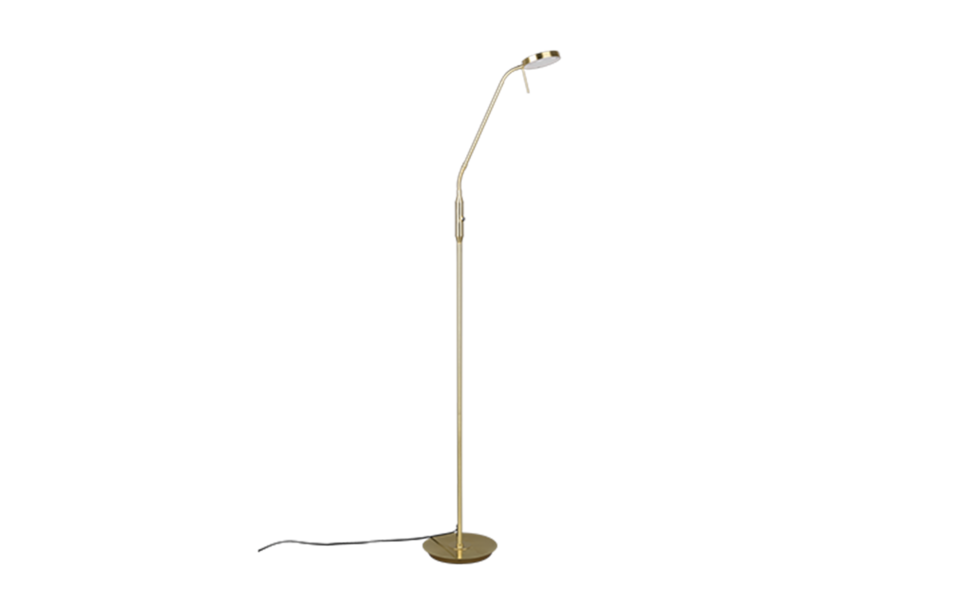 Trio Lighting Trio MONZA vloerlamp | LED | messing mat | 25 x 50 cm | IP20 | 1x 12W | 1400 lm | 2300+3000+4000K | dimbaar Trio Lighting Trio MONZA vloerlamp | LED | messing mat | 25 x 50 cm | IP20 | 1x 12W | 1400 lm | 2300+3000+4000K | dimbaar