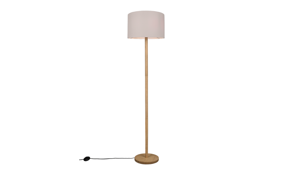 Trio Lighting Trio KORBA vloerlamp | E27 Fitting | natuurlijke afwerking met wit | Ø 40 cm | IP20 | excl. 1x E27 | max. 60W Trio Lighting Trio KORBA vloerlamp | E27 Fitting | natuurlijke afwerking met wit | Ø 40 cm | IP20 | excl. 1x E27 | max. 60W