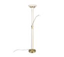Trio Lighting Trio ORSON vloerlamp | LED | messing mat met albast | 32,5 x 180 cm | IP20 | 28W,6W | 3200 lm, 1x 600 lm | 3000K | dimbaar