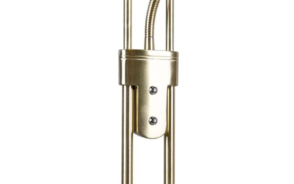 Trio Lighting Trio ORSON vloerlamp | LED | messing mat met albast | 32,5 x 180 cm | IP20 | 28W,6W | 3200 lm, 1x 600 lm | 3000K | dimbaar