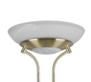 Trio Lighting Trio ORSON vloerlamp | LED | messing mat met albast | 32,5 x 180 cm | IP20 | 28W,6W | 3200 lm, 1x 600 lm | 3000K | dimbaar