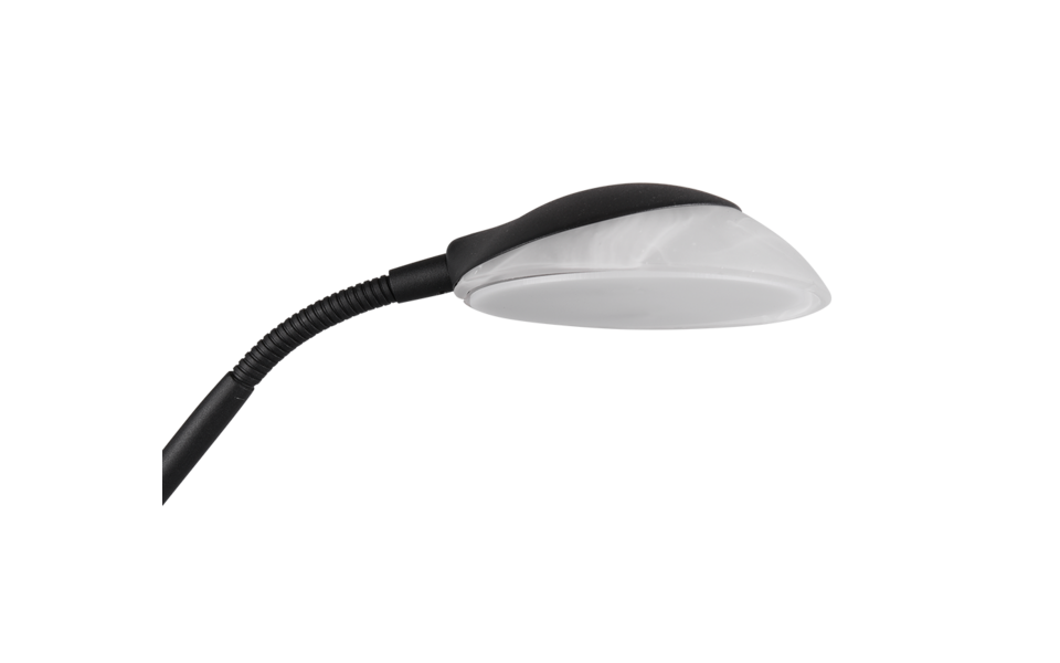 Trio Lighting Trio ORSON vloerlamp | LED | mat zwart met albast | 32,5 x 180 cm | IP20 | 28W,6W | 3200 lm, 1x 600 lm | 3000K | dimbaar