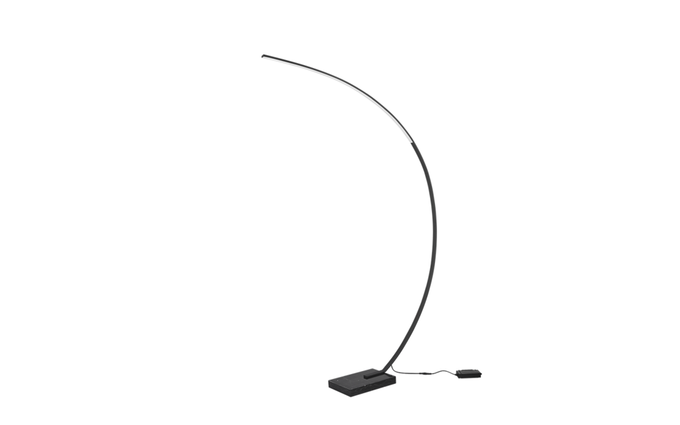 Trio Lighting Trio BANGKOK vloerlamp | LED | mat zwart | 22 x 180 cm | IP20 | 1x 18W | 2200 lm | 3000K | dimbaar Trio Lighting Trio BANGKOK vloerlamp | LED | mat zwart | 22 x 180 cm | IP20 | 1x 18W | 2200 lm | 3000K | dimbaar