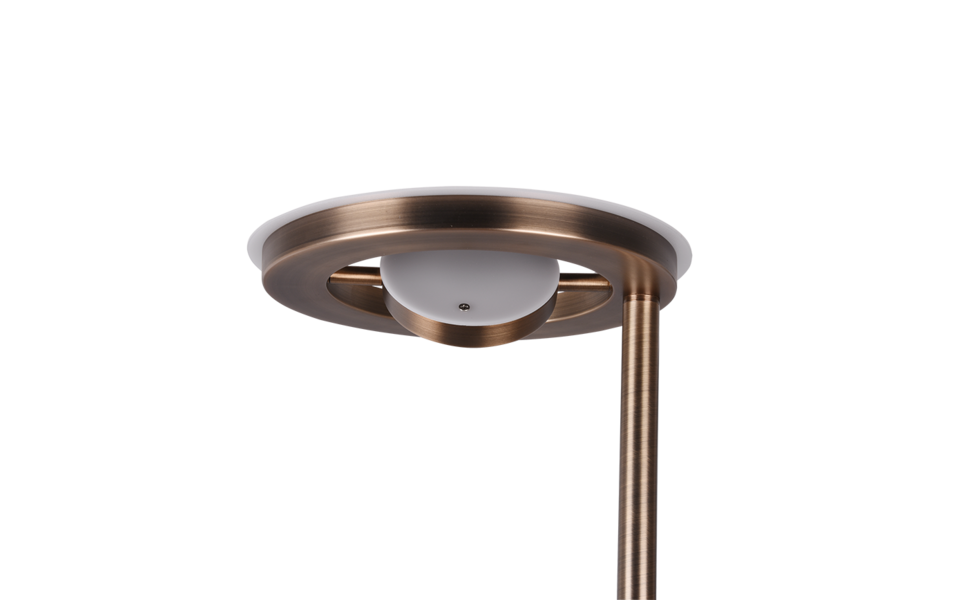 Trio Lighting Trio BARRIE vloerlamp | LED | oud brons | Ø 30 cm | IP20 | 32W,6W | 3700 lm, 1x 700 lm | 2700+4000K | dimbaar Trio Lighting Trio BARRIE vloerlamp | LED | oud brons | Ø 30 cm | IP20 | 32W,6W | 3700 lm, 1x 700 lm | 2700+4000K | dimbaar