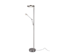 Trio Lighting Trio BARRIE vloerlamp | LED | nikkel mat | Ø 30 cm | IP20 | 32W,6W | 3700 lm, 1x 700 lm | 2700+4000K | dimbaar