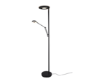 Trio Lighting Trio BARRIE vloerlamp | LED | mat zwart | Ø 30 cm | IP20 | 32W,6W | 3700 lm, 1x 700 lm | 2700+4000K | dimbaar