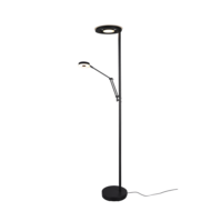 Trio BARRIE vloerlamp | LED | mat zwart | Ø 30 cm | IP20