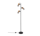 Trio Lighting Trio TOSH floor lamp | 3x E14 max 40W | black | Ø 23 cm | IP20 | 150 cm