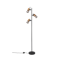 Trio TOSH floor lamp | E14 | black | Ø 23 cm | IP20