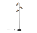 Trio Lighting Trio TOSH vloerlamp | E14 Fitting | mat zwart | Ø 23 cm | IP20 | excl. 3x E14 | max. 15W