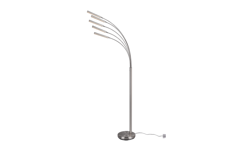 Trio Lighting Trio REED vloerlamp | LED | nikkel mat | 30,5 x 195,5 cm | IP20 | 5x 3,5W | 350 lm | 3000K | dimbaar Trio Lighting Trio REED vloerlamp | LED | nikkel mat | 30,5 x 195,5 cm | IP20 | 5x 3,5W | 350 lm | 3000K | dimbaar