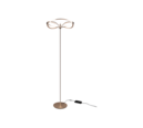 Trio Lighting Trio CHARIVARI vloerlamp | LED | messing mat | Ø 52 cm | IP20 | 1x 31W | 4100 lm | 3000K | dimbaar