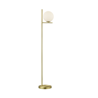 Trio PURE vloerlamp | messing mat met wit | IP20 | E14 Fitting