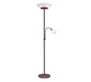 Trio Lighting Trio GERRY vloerlamp | E27 Fitting | roestkleur met wit | Ø 34 cm | IP20 | excl. 2x E27 | max. 18W