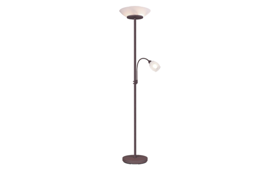 Trio Lighting Trio GERRY vloerlamp | E27 Fitting | roestkleur met wit | Ø 34 cm | IP20 | excl. 2x E27 | max. 18W Trio Lighting Trio GERRY vloerlamp | E27 Fitting | roestkleur met wit | Ø 34 cm | IP20 | excl. 2x E27 | max. 18W